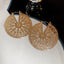 Filigree Wheel 18K Gold Anti Tarnish Hoop Earring For Women Bulk