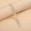 Bulk Multi Line Baguette & Round Gold Silver Plated CZ Copper Bracelet
