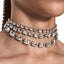 Rhinestones Solitaire Silver Gold Anti Tarnish Layer Necklace Bulk
