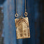 Butterfly Openable Door 18K Gold Blue Studded Anti Tarnish Necklace Pendant Chain For Women