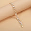 Bulk Baguette Cut Tennis Style Gold Silver Plated CZ Copper Bracelet