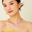 Multi Gemstone Solitaire Pink Purple Necklace Earring For Women Bulk