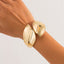 Bulk Gold Silver Stylish Gold Silver Plated Plain Alloy Cuff & Kada