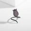 Bulk Blue Purple Green Flower Black CZ Copper Adjustable Fancy Ring