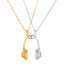 Elegant Headphone Gold Silver Plated Plain Alloy Pendant Chain Bulk