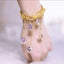 Drop Green Blue 18K Gold Anti Tarnish Charm Cuff Kada Bracelet Bulk