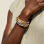 Gold Silver Layered Plain Bracelet Wrist Wear For Women Bulk
