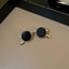 Black Sunglasses Gold Enamel Alloy Anti Tarnish Brooch Men Bulk