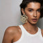 Gold Geometric Abstract Plain Stud Earrings For Women Bulk