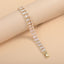 Bulk Layered Two Row Baguette Gold Silver Plated CZ Copper Bracelet