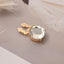 Round CZ 8K Gold White Anti Tarnish Single Shirt Button Cover Bulk