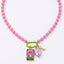 Bohemian Multi Color Beads Gold Enamel Anti Tarnish Copper Necklace Bulk