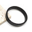 Black Stackable Stainless Steel Anti Tarnish Adjustable Watch Stripe Elastic Bracelet For Women