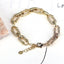 Gold Link Chain Bracelet With Crystal Accents For Women Bulk