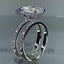 Square Solitaire Cubic Zirconia Silver Anti Tarnish Ring Women Bulk