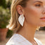Multi Color Leaf Drop Gold Plated Dangler Earrings For Women Bulk