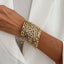 Heavy Look Square Stone Style Gold Silver Plated Beads Bracelet Bulk