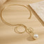 Bow Pearl 18K Gold Hasli Choker Necklace For Women Bulk