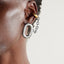 Modern Dual Tone Chain Link Gold Silver Copper Ear Cuff Earrings Bulk