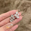 Geometric Solitaire Cubic Zirconia Anti Tarnish Stud Earring Bulk