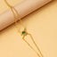 Bulk Green Star Gold Plated Cubic Zirconia Brass Bracelet For Women