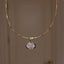 Elegant Gold Plated White CZ Oval Crystal Copper Necklace Combo Set Bulk