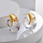 Gold Silver Chunky Shape Plain Copper Hoop Earrings For Women Bulk