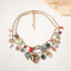 Dual Layer 18K Gold Heart Various Pieces Of Charm Necklace Women Bulk
