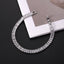 Bulk White Baguette Tennis Style Silver CZ Anti Tarnish Brass Bracelet