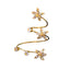 Flower 18K Gold Silver Solitaire Anti Tarnish Adjustable Ring Bulk