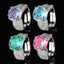 Rose Solitaire Cubic Zirconia Silver Anti Tarnish Adjustable Ring Bulk