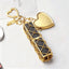 Gold Heart Enamel Key Chains For Women Bulk