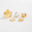 Designer Multi-Color Gemstone Gold Silver Plated Pearl Toe Ring Bulk