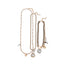 Multi-Layered Vintage Watch & Heart Charm Gold Silver Necklace Bulk