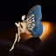 Fairy Butterfly Style Gold Plated CZ Copper Anti Tarnish Brooch Bulk