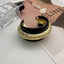 Beaten Finish Black White Gold Anti Tarnish Cuff Kada Bracelet Bulk