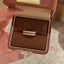 18K Gold Pink Cubic Zirconia Surface Anti Tarnish Band Ring Women Bulk