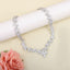 Designer Floral Silver CZ Anti Tarnish Copper Necklace Combo Set Bulk