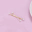 Cross Over 18K Gold White Pearl Anti Tarnish Hair Pin Hair Accessories For Women Kids