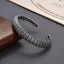Dragon Scale Engraved Oxidized Silver Black Cuff Kada Bracelet Bulk