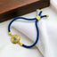 Rainbow Evil Eye Gold Anti Tarnish Adjustable Threads Bracelet Bulk
