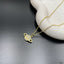 Saturn Planet Cubic Zirconia 18K Gold Anti Tarnish Pendant Chain Bulk