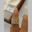 Baguette Flower CZ 18K Gold Anti Tarnish Adjustable Band Ring Bulk