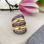 Hip Hop CZ Crystal Black 18K Gold Anti Tarnish Adjustable Ring Bulk