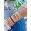 Star Flower CZ Filigree 18K Gold Anti Tarnish Kada Cuff Bangle Bulk