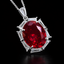 Premium Oval Cut Silver Plated CZ Anti Tarnish Copper Pendant Wholesale