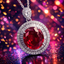 Sparkling Rhodium Silver Plated CZ Anti Tarnish Copper Pendant Bulk