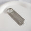 Surface Link Chain Silver Stainless Steel Adjustable Ring Women Bulk