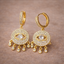 Wholesale Evil Eye Gold Plated CZ Anti Tarnish Copper Hoop Earrings