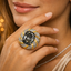 Luxury Cushion Cut Diamond Gold Silver Plated CZ Copper Halo Ring Bulk